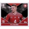 Sticker of Nico Elvedi Top XI SUI TOP 1 Topps Euro 2024 Stickers