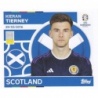 Sticker of Kieran Tierney Scotland SCO 11 Topps Euro 2024 Stickers
