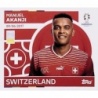 Sticker of Manuel Akanji Swiss SUI 6 Topps Euro 2024