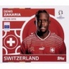 Sticker of Denis Zakaria Swiss SUI 12 Topps Euro 2024 Stickers