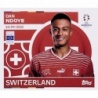 Sticker of Dan Ndoye Swiss SUI 17 Topps Euro 2024 Stickers