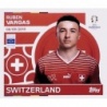 Sticker of Ruben Vargas Swiss SUI 18 Topps Euro 2024 Sticker Album