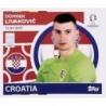 Sticker of Dominik Livaković Croatia CRO 4 Topps Euro 2024 Stickers