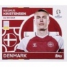 Cromos Online Rasmus Kristensen Dinamarca DEN 8 Topps Euro 2024 Stickers