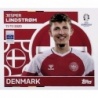 Sticker of Jesper Lindstrøm Denmark DEN 14 Topps Euro 2024