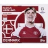 Sticker of Rasmus Højlund Denmark DEN 21 Album Topps Euro 2024