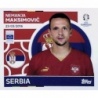 Sale Online Nemanja Maksimović Serbia SRB 11 Topps Euro 2024 Sticker Album