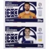 Sticker of Hradecky - Väisänen Finland FIN 2 - 3 Topps Euro 2024 Sticker Album