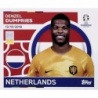 Sale Online Denzel Dumfries Netherlands NED 8 Topps Euro 2024