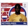 Sticker of Lutsharel Geertruida Netherlands NED 9 Topps Euro 2024 Sticker Album