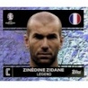 Sticker of Zinédine Zidane Captain-Legend France FRA 2 Topps Euro 2024 Stickers