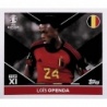 Sticker of Lois Openda Top XI Belgium BEL TOP 1 Topps Euro 2024
