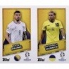 Sticker of Krunić - Mudryk Star Player Bosnia - Ukraine BIH SP - UKR SP Topps Euro 2024 Stickers