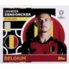 Sticker of Leander Dendoncker Belgium BEL 11 Topps Euro 2024