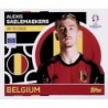 Sticker of Alexis Saelemaekers Belgium BEL 16 Album Topps Euro 2024
