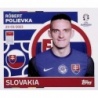 Sticker of Róbert Polievka Slovakia SVK 17 Album Topps Euro 2024