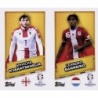 Sticker of Kvaratskhelia - Barreiro Star Player Georgia - Luxembourg GEO SP - LUX SP Topps Euro 2024
