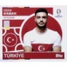 Sticker of Ozan Kabak Turkey TUR 9 Topps Euro 2024
