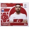 Sticker of Orkun Kökçü Turkey TUR 17 Stickers Euro 2024
