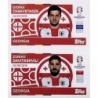 Sale Sticker Chakvetadze - Davitashvili Georgia GEO 12 - GEO 13 Topps Euro 2024