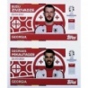 Sticker of Zivzivadze - Mikautadze Georgia GEO 14 - GEO 15 Topps Euro 2024