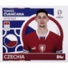 Sticker of Tomáš Čvančara Czechia CZE 17 Topps Euro 2024 Sticker Album