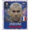 Sticker of Zinédine Zidane EURO Legends France LEG 8 Topps Euro 2024 Stickers