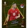 Sticker of Dušan Vlahović Star Player SRB SP Topps Euro 2024