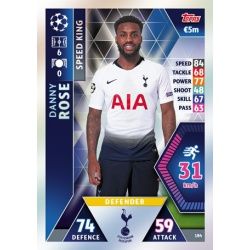 Danny Rose - Speed King Tottenham Hotspur 184 Match Attax Champions 2018-19