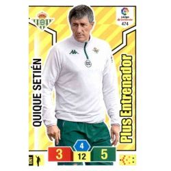 Quique Setién Plus Entrenador 474 Adrenalyn XL La Liga Santander 2018-19