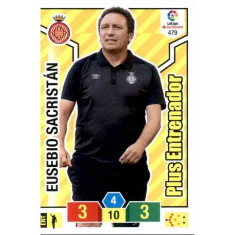 Eusebio Sacristán Plus Entrenador 479 Adrenalyn XL La Liga Santander 2018-19