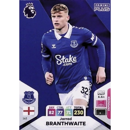 Jarrad Branthwaite Everton 163
