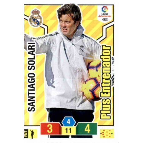 Santiago Solari Plus Entrenador 483 Adrenalyn XL La Liga Santander 2018-19