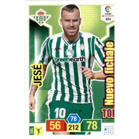 Jesé Top Nuevo Fichaje 494 Adrenalyn XL La Liga Santander 2018-19