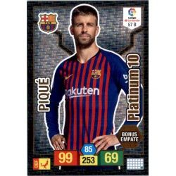 Piqué Platinum 57B Adrenalyn XL La Liga Santander 2018-19