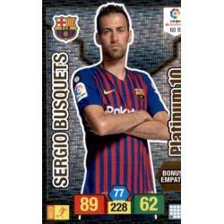 Sergio Busquets Platinum 60B Adrenalyn XL La Liga Santander 2018-19