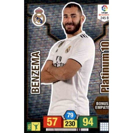 Benzema Platinum 245B Adrenalyn XL La Liga Santander 2018-19