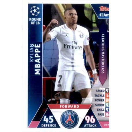 Kylian Mbappé Paris Saint‐Germain OD01 Match Attax On Demand