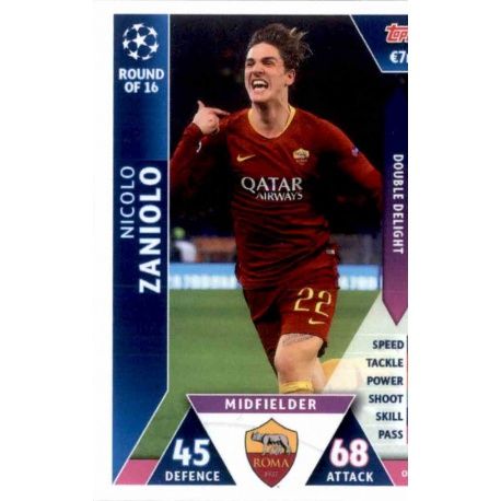 Nicolo Zaniolo Roma OD03 Match Attax On Demand