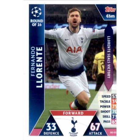 Fernando Llorente Tottenham Hotspur OD05 Match Attax On Demand