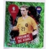 Sale Online Frenkie de Jong Artist Netherlands Green Super Rare Topps Euro 2024 Stickers
