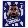 Sticker of Eduardo Camavinga Player to watch France Blue Rare Topps Euro 2024 Stickers