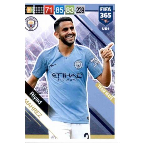 Riyad Mahrez Manchester City UE4 FIFA 365 Adrenalyn XL