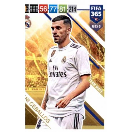 Dani Ceballos Real Madrid UE15 FIFA 365 Adrenalyn XL