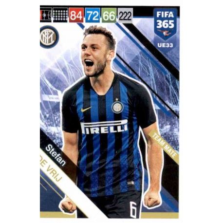 Stefan de Vrij Internazionale UE33 FIFA 365 Adrenalyn XL