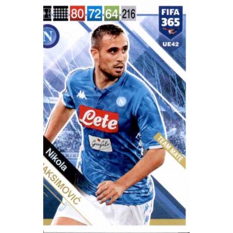 Nikola Maksimović SSC Napoli UE42 FIFA 365 Adrenalyn XL