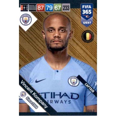 Vincent Kompany Gold Captains UE97 FIFA 365 Adrenalyn XL