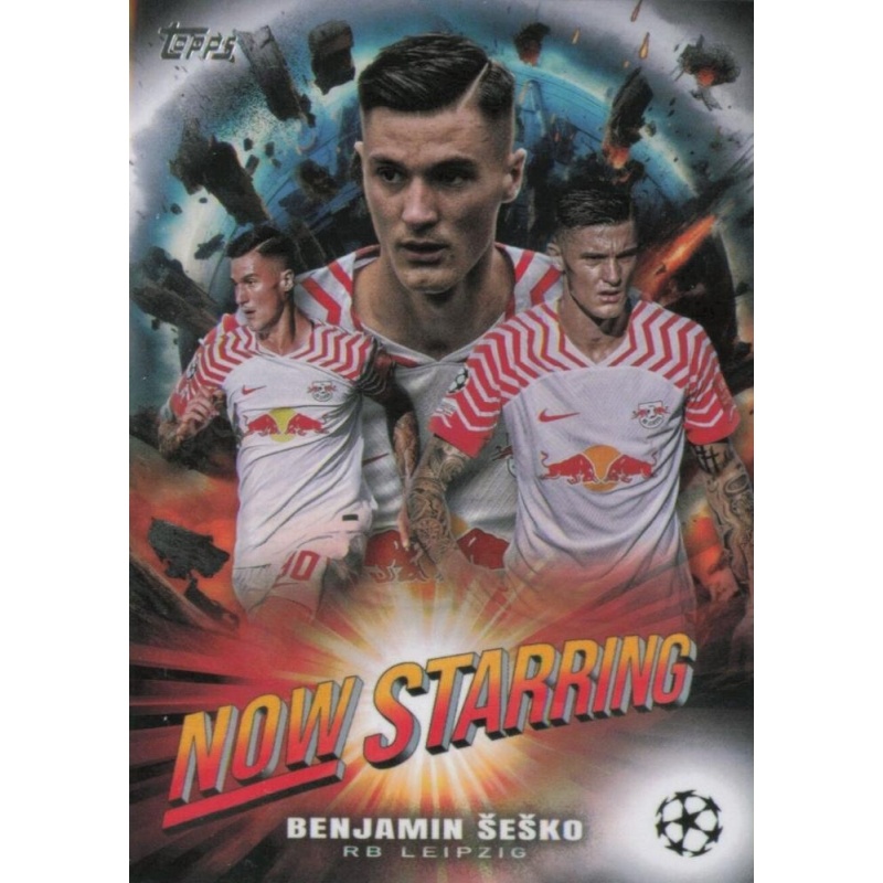 Topps Now #15 Benjamin Sesko /99 RB Leipzig - First UEFA