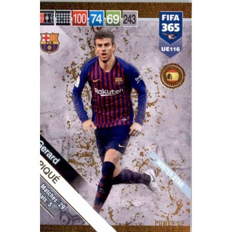 Gerard Piqué Power Up Winter Stars UE116 FIFA 365 Adrenalyn XL