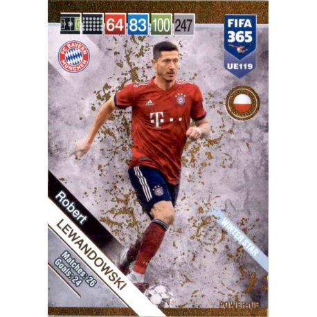 Robert Lewandowski Power Up Winter Stars UE119 FIFA 365 Adrenalyn XL